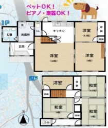 ☆イチオシ☆松戸市上本郷戸建【シェアハウス・社宅・民泊ＯＫ】